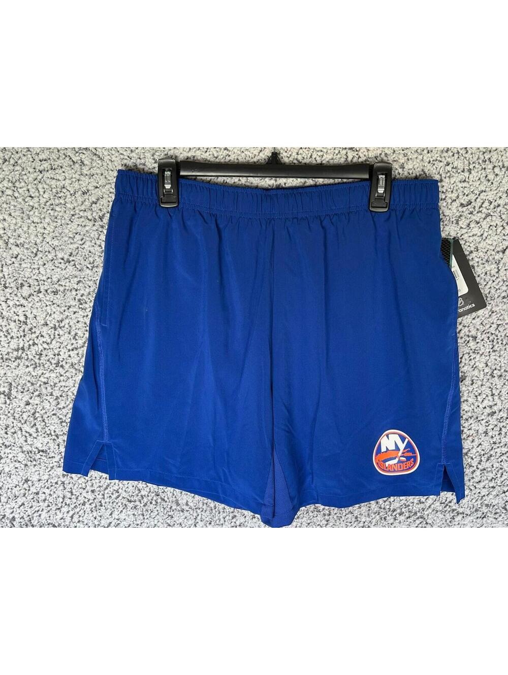 Fanatics New York Islanders NHL Pro Training Shorts Men’s Large NWT Blue